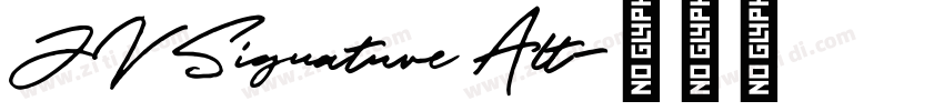 JV Signature Alt字体转换